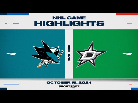 NHL Highlights | Sharks vs. Stars - October 15, 2024