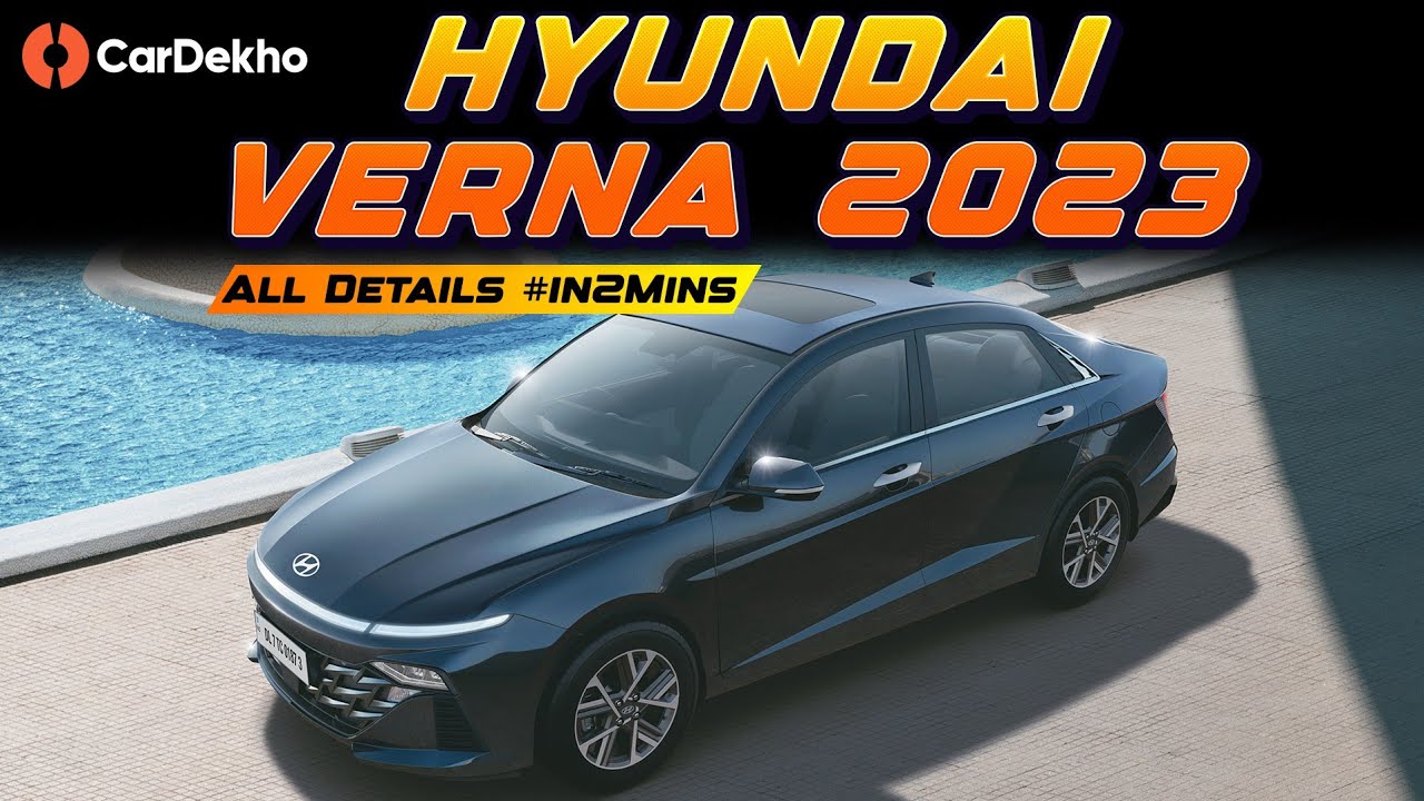  Hyundai Verna 2023 Launched! | Prices, Powertrains, Features, Safety, And More |All Details #in2Mins 
