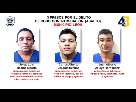 Trabajo policial deja la detención de 16 delincuentes en León