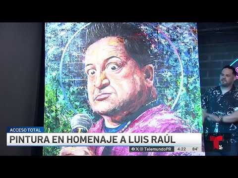 Joven artista pinta homenaje a Luis Raúl