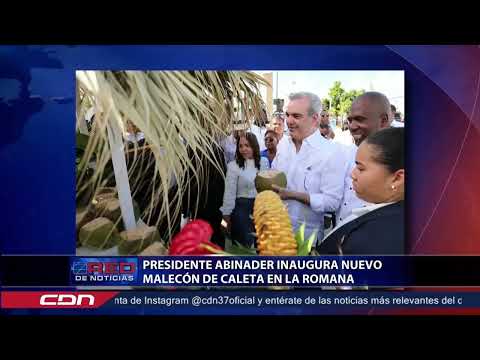 Presidente Abinader inaugura nuevo malecón de Caleta en La Romana