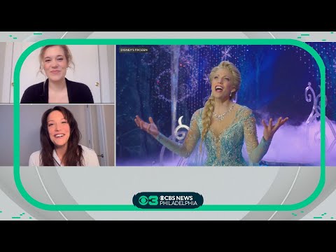 Anna and Elsa chat about Frozen musical opening in Philadelphia