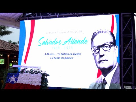 Rinden homenaje al legado del presidente Salvador Allende