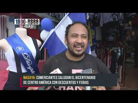 Mercado de Masaya con descuentos en saludo al Bicentenario de Centroamérica - Nicaragua