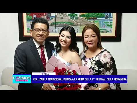 Trujillo: Realizan la tradicional pedida a la reina de la 71° Festival de la primavera