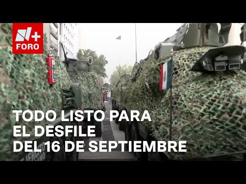 Tropas se preparan para el desfile del 16 de septiembre en CDMX - Expreso de la Mañana