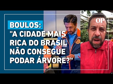 Boulos critica Nunes sobre apagão em São Paulo; prefeito cancela agenda para monitorar impactos