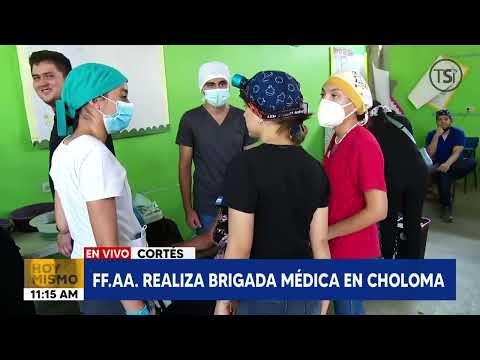 FF.AA. realiza brigada médica en Choloma, Cortés