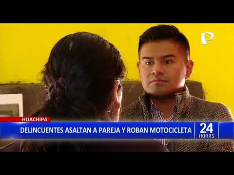 Delincuencia en Huachipa: Malhechores armados le robaron moto a una pareja