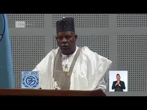 Intervención del vicepresidente de Nigeria en Cumbre del G77