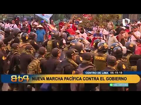 Centro de Lima: Se realizó marcha pacífica contra el Ejecutivo