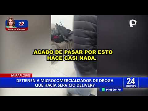 Miraflores: detienen a sujeto que usaba nombres de pasteles para vender droga por delivery