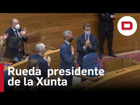 Rueda, elegido presidente de la Xunta con el ‘no’ de la oposición, promete gobernar “para todos”