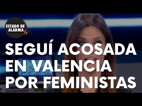 Cristina Seguí acosada e insultado en Valencia por feministas