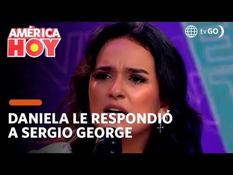 América Hoy: Daniela Darcourt le respondió fuerte y claro a Sergio George (HOY)