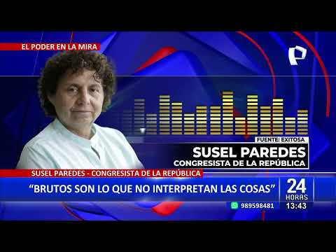 Susel Paredes llama “brutos a congresistas que apoyan destituir a miembros de la JNJ
