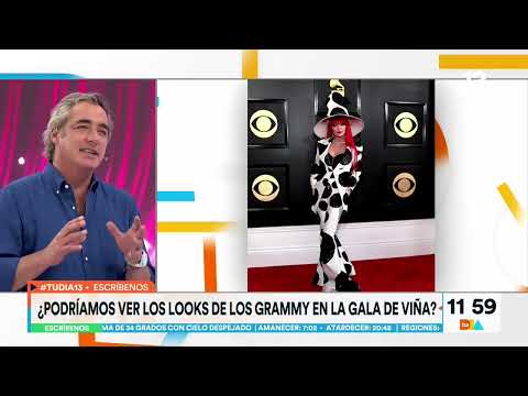 Colombiano analiza los loook de los Grammy 2023. Tu Día, Canal 13.