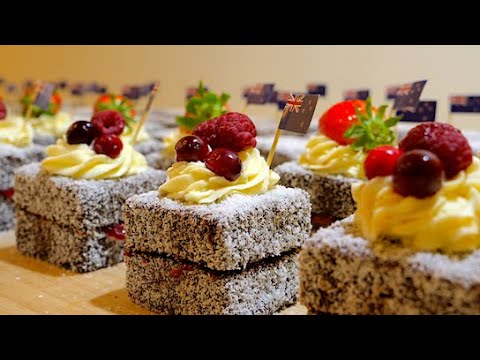 디저트 계의 비주얼 끝판왕! 뉴질랜드 가정집에서 직접 배워온 래밍턴 케이크 / How to make amazing lamington cake - Korean street food