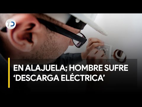 Hombre sufre descarga eléctrica en Alajuela