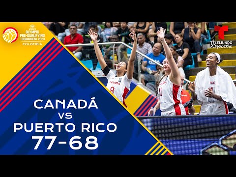 Highlights: Canadá vs. Puerto Rico 77-68 | Pre-Clasificatorio Olímpico Femenino FIBA 2023