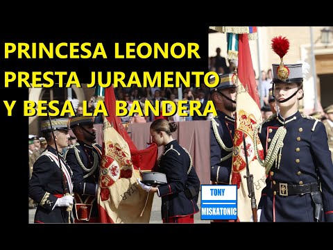 PRINCESA LEONOR BESA BANDERA Y JURA LEALTAD A LA CONSTITUCIÓN Y AL REY #shorts #short #shortvideo