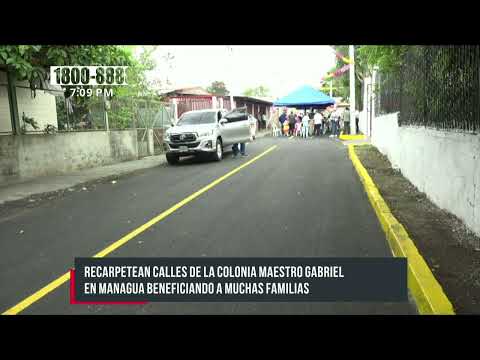 Mejoran las vías en la Colonia Maestro Gabriel, en Managua - Nicaragua