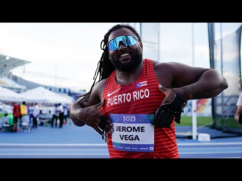 Jerome Vega gana oro en el lanzamiento de martillo en San Salvador 2023