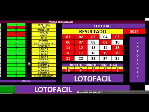 lotofacil resultado 3017