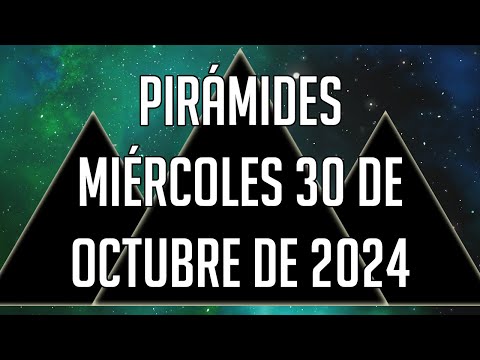 ? Pirámides para mañana Miércoles 30 de Octubre de 2024 - Lotería de Panamá