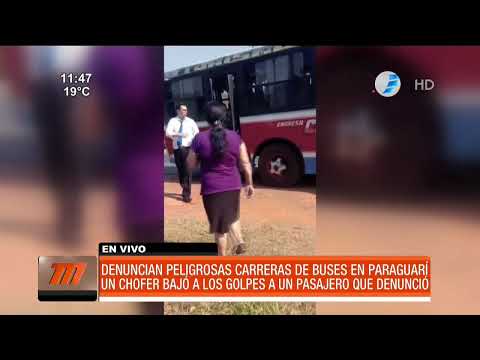 Denuncian peligrosas carreras de buses en Paraguarí