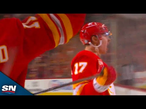 Flames Sharangovich Picks His Spot And Lasers Home A Wrister To Complete Late Comeback