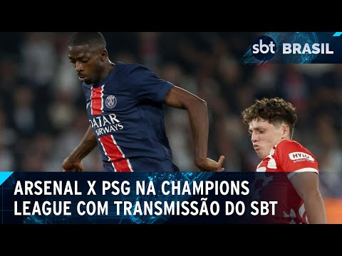 SBT transmite ao vivo Arsenal x PSG, pela segunda rodada da Champions League | SBT Brasil (28/09/24)