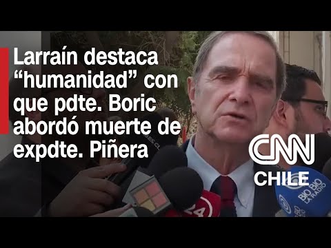 Velorio de expdte. Piñera: Hernán Larraín resalta actuar del Gobierno y humanidad de pdte. Boric