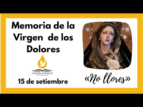 EVANGELIO DE HOY- Memoria de la Virgen de los Dolores -15 de septiembre - Lucas 7, 11-17