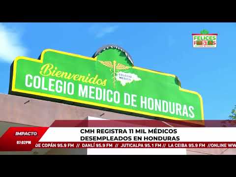 CMH registra 11 mil médicos desempleados en Honduras