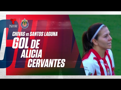 Goal Alicia Cervantes - Chivas Femenil vs Santos 4-0 | Telemundo Deportes