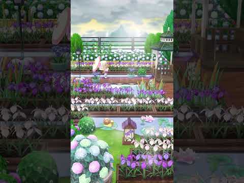 【ポケ森】 しょうぶ園 【キャンプ場レイアウト】 #acpc #ポケ森 #ポケ森コンプリート #shorts