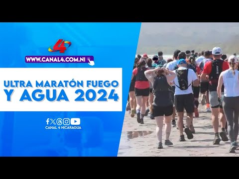 Celebración del ultra maratón fuego y agua 2024 en la Isla de Ometepe, Rivas