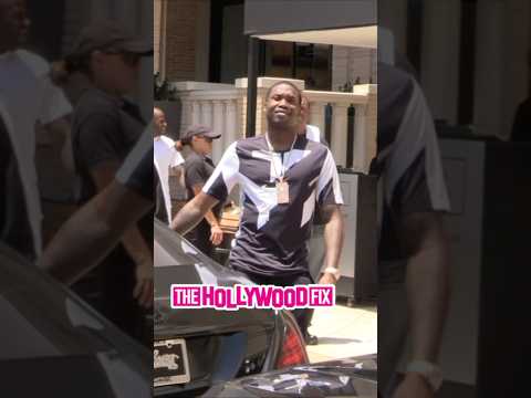 Meek Mill Goes Shopping For Diddy's Baby Oil Freak Off At Barney's In Beverly Hills, CA