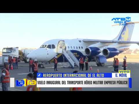 Despega el vuelo inaugural de TAMep en El Alto