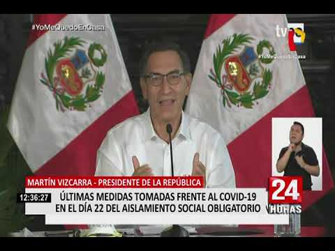 Presidente Vizcarra confirma 92 muertos y 2,561 infectados con coronavirus en Perú