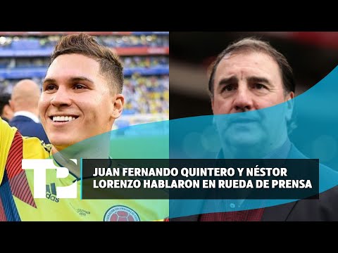 Juan Fernando Quintero y Néstor Lorenzo hablaron en rueda de prensa |14.07.2024| TP Noticias