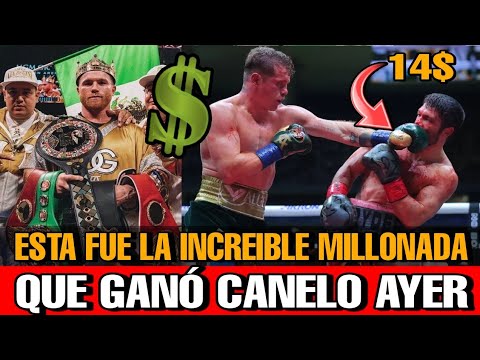 Esto GANO Canelo Alvarez en la PELEA contra Jhon Ryder ¿Cuánto ganó CANELO EN pelea vs RYDER RESUMEN