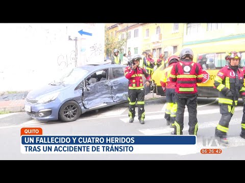 Esto se conoce sobre el accidente de tránsito que dejó un Policía fallecido en el centro de Quito