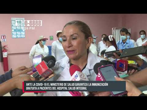 Pacientes del Hospital Salud Integral fueron inmunizados ante el COVID-19 - Nicaragua