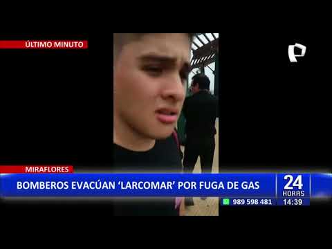 Evacúan centro comercial Larcomar por presunta fuga de gas (1/2)