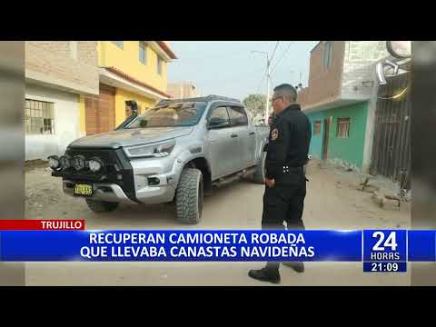Trujillo: a balazos policía recupera camioneta que le fue robada a empresario