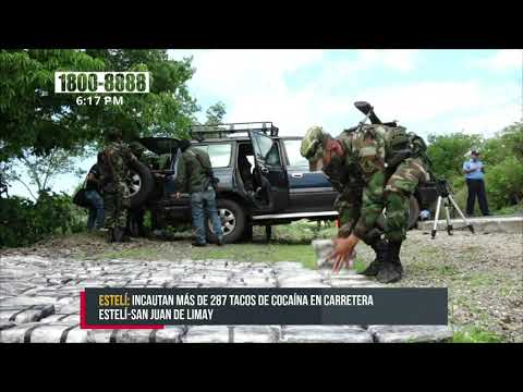 Incautan más de 260 tacos de cocaína en carretera Estelí-San Juan de Limay - Nicaragua