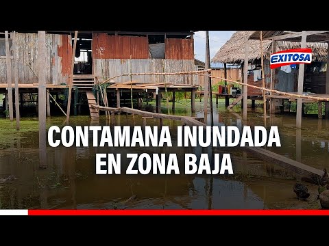 Intensas lluvias en Loreto: Contamana inundada en zona baja