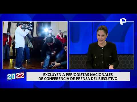 Pedro Castillo brinda conferencia e impide el ingreso de la prensa nacional (3/2)